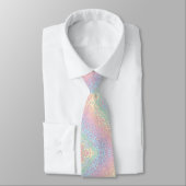 Pastel Rainbow Leopard Print Neck Tie ネクタイ (タイ)