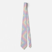 Pastel Rainbow Leopard Print Neck Tie ネクタイ (正面)