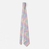 Pastel Rainbow Leopard Print Neck Tie ネクタイ (裏面)