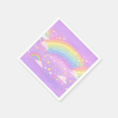 Pastel Rainbow Neurodivergent Party Napkins スタンダードカクテルナプキン (角)