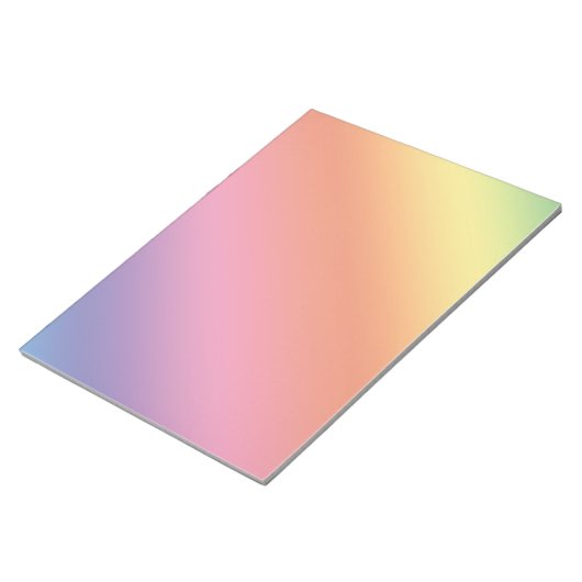 Pastel Rainbow Notepad ノートパッド (アングル)