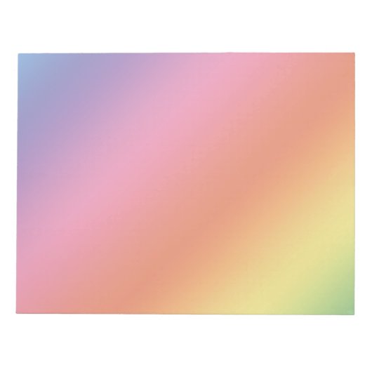 Pastel Rainbow Notepad ノートパッド (正面)