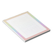 Pastel Rainbow Notepad ノートパッド (アングル)