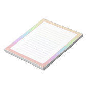 Pastel Rainbow Notepad ノートパッド (回転)