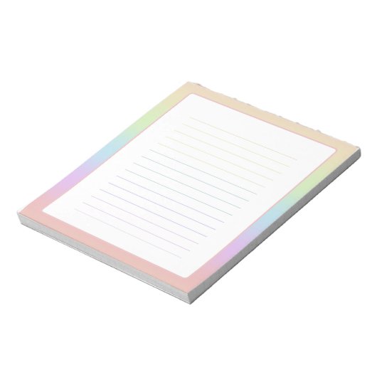 Pastel Rainbow Notepad ノートパッド (回転)