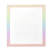 Pastel Rainbow Notepad ノートパッド (正面)