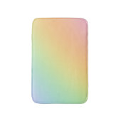 Pastel Rainbow Ombre Gradient Blur Abstract Design バスマット (正面縦)