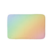 Pastel Rainbow Ombre Gradient Blur Abstract Design バスマット (正面)