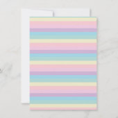 Pastel Rainbow Pink 招待状 (裏面)