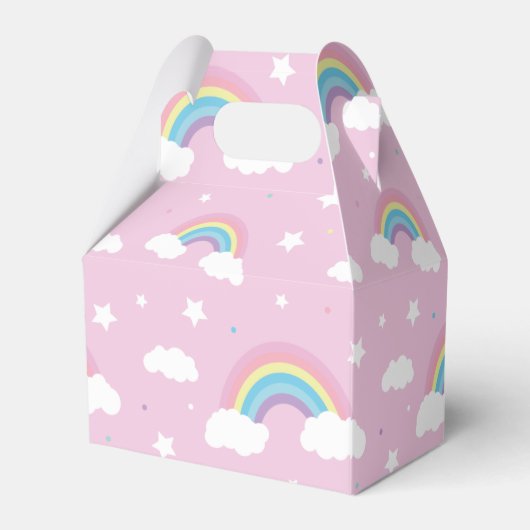 Pastel Rainbow Pink Favor Box フェイバーボックス (裏面サイド)