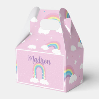 Pastel Rainbow Pink Favor Box フェイバーボックス