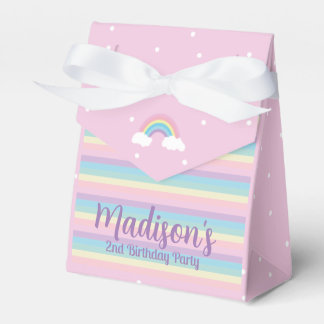 Pastel Rainbow Pink Mini Favor Box フェイバーボックス