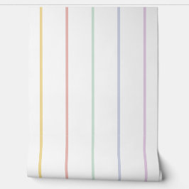 Pastel Rainbow Pinstripes 壁紙