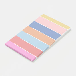 Pastel Rainbow Post itノート空白のブックレット ポストイット