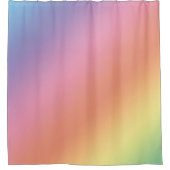 Pastel Rainbow Shower Curtain シャワーカーテン (正面)