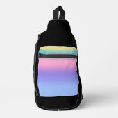 Pastel Rainbow Sky Aesthetic Ombre Gradient  スリングバッグ (正面)