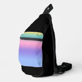 Pastel Rainbow Sky Aesthetic Ombre Gradient スリングバッグ (右コーナー)