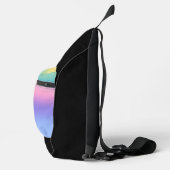 Pastel Rainbow Sky Aesthetic Ombre Gradient スリングバッグ (右)