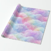 Pastel Rainbow Soft Cloud Blend Abstract Pattern ラッピングペーパー (アンロールド)