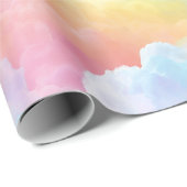 Pastel Rainbow Soft Cloud Blend Abstract Pattern ラッピングペーパー (ロールコーナー)