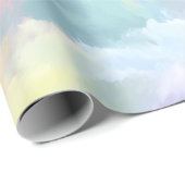 Pastel Rainbow Soft Cloud Blend Abstract Pattern ラッピングペーパー (ロールコーナー)