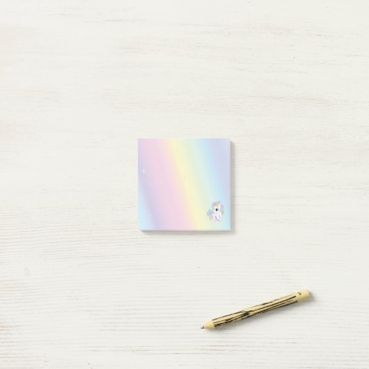 Pastel Rainbow Sticky Notes ポストイット (デスク上)