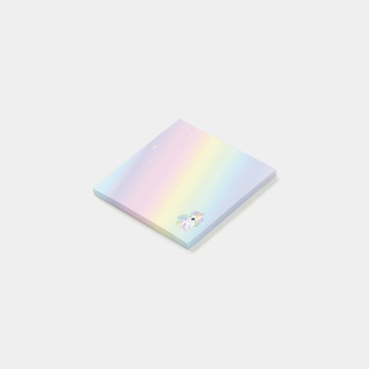 Pastel Rainbow Sticky Notes ポストイット (アングル)