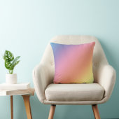 Pastel Rainbow Throw Pillow クッション (椅子)