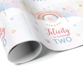 Pastel Rainbow Tie Dye Birthday ラッピングペーパー (ロールコーナー)