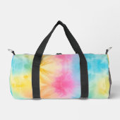 Pastel Rainbow Tie Dye Girls Gear bag ダッフルバッグ (正面)