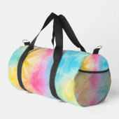 Pastel Rainbow Tie Dye Girls Gear bag ダッフルバッグ (右コーナー)