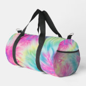 Pastel Rainbow Tie Dye Girls Weekender ダッフルバッグ (右コーナー)
