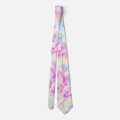 Pastel Rainbow Tie Dye Watercolor Suit Ties ネクタイ (裏面)