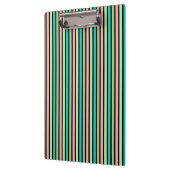 Pastel Rainbow Vertical Lines Geometric Pink Green クリップボード (左)