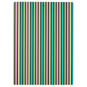 Pastel Rainbow Vertical Lines Geometric Pink Green クリップボード (裏面)