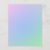 Pastel Rainbow Wedding Invitation Flyer チラシ (裏面)