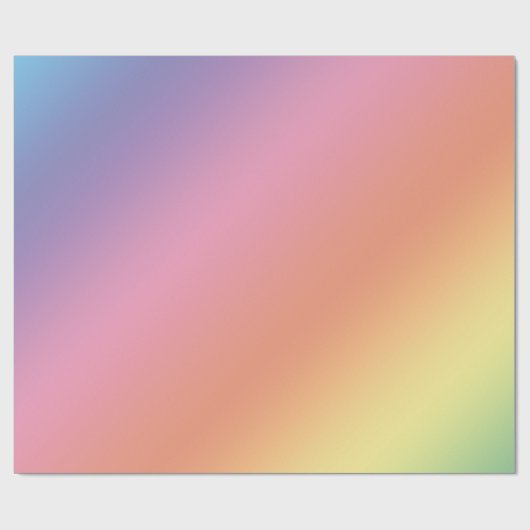 Pastel Rainbow Wrapping Paper ラッピングペーパー (フラット)