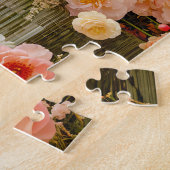 Pastel Ranunculus, Freesia and Dahlia Bouquets ジグソーパズル (側面)