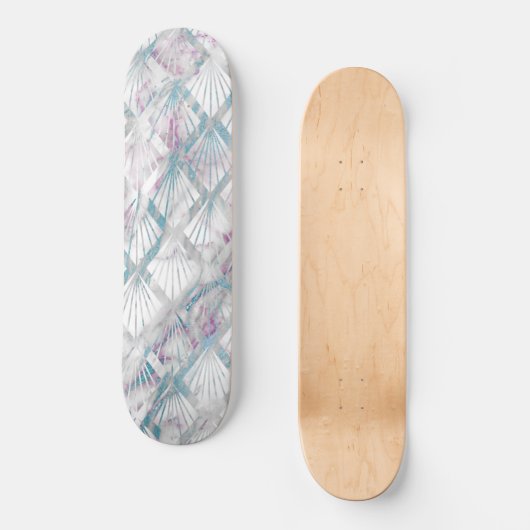 PASTEL RETRO DIAMOND MARBLE SKATEBOARD DECK  スケートボード (正面)