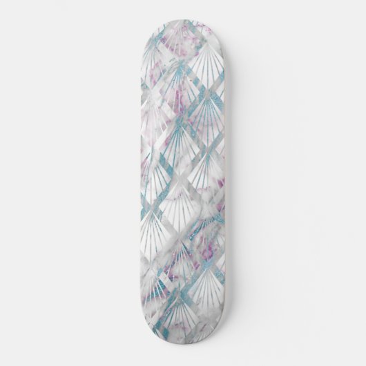 PASTEL RETRO DIAMOND MARBLE SKATEBOARD DECK  スケートボード (正面)
