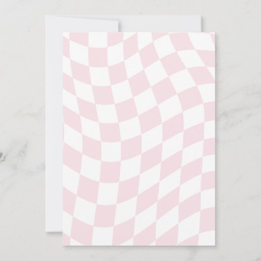 Pastel Retro First Rodeo Birthday party 招待状 (裏面)