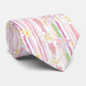Pastel Retro Floral (9) ネクタイ (ロール)