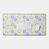 Pastel Retro Floral Botanical デスクマット (キーボード&マウス)