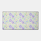 Pastel Retro Floral Botanical デスクマット (正面)