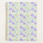 Pastel Retro Floral Botanical プランナー手帳 (正面)