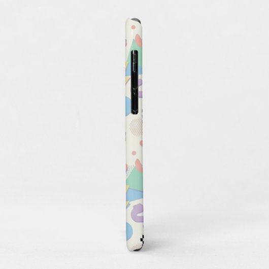 Pastel Retro Memphis Pattern Swirls Case-Mate iPhoneケース (裏面/左)