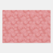 Pastel Retro Pattern | Elegant Dusty Rose ラッピングペーパーシート (正面)