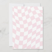 Pastel Retro Sequins Cowgirl 3rd Birthday party 招待状 (裏面)