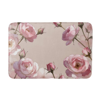 Pastel Rose Elegance Bath Mat バスマット
