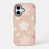 Pastel Sakura Blossom Seamless Pattern Phone Case  iPhone 16ケース (裏面)